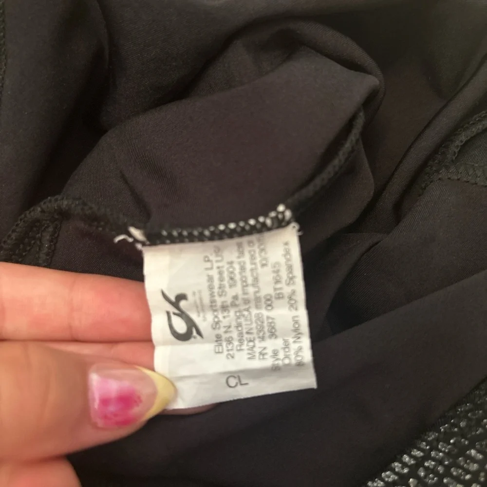 GK Black and Silver Kids One Piece Bodysuit - Picture 3 of 3